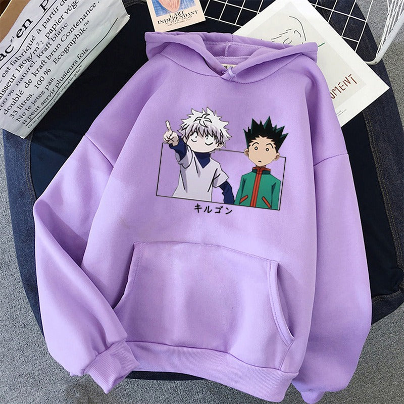 Hoodie Full time Hunter Kiyoshi Character Simple Print Unisex Hoodie