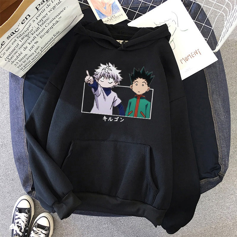 Hoodie Full time Hunter Kiyoshi Character Simple Print Unisex Hoodie