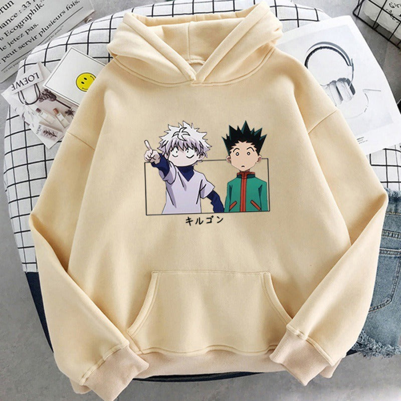 Hoodie Full time Hunter Kiyoshi Character Simple Print Unisex Hoodie